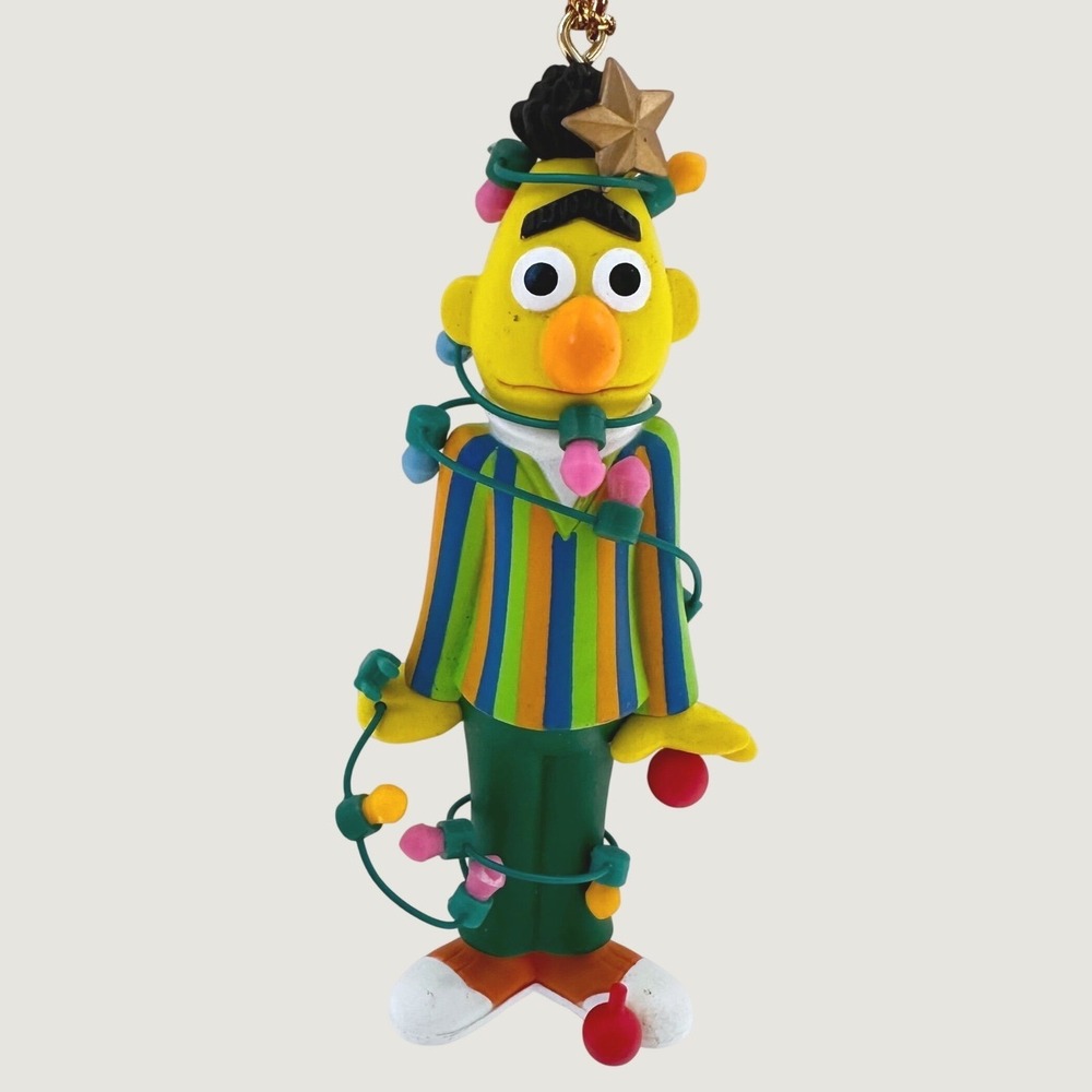 Vintage 1992 Sesame Street Bert Christmas Ornament 26232 011 with Box Muppets